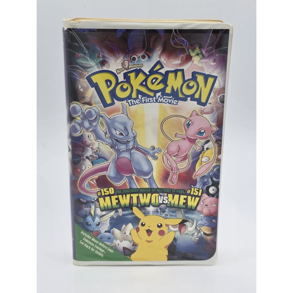 Pokémon the First Movie: Mewtwo Strikes Back (VHS, 2000, Clamshell)